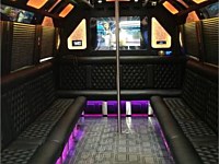 28 pass Black Limo Party Bus - grn3