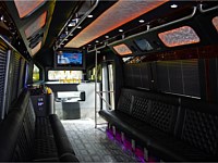 28 pass Black Limo Party Bus - grn4