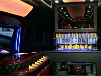 28 pass Black Limo Party Bus - grn5