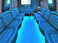 32 pass Silver Bullet Party Buses w/pole