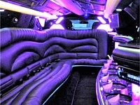 8-10 pass Black MKZ Limousine - Interior - x